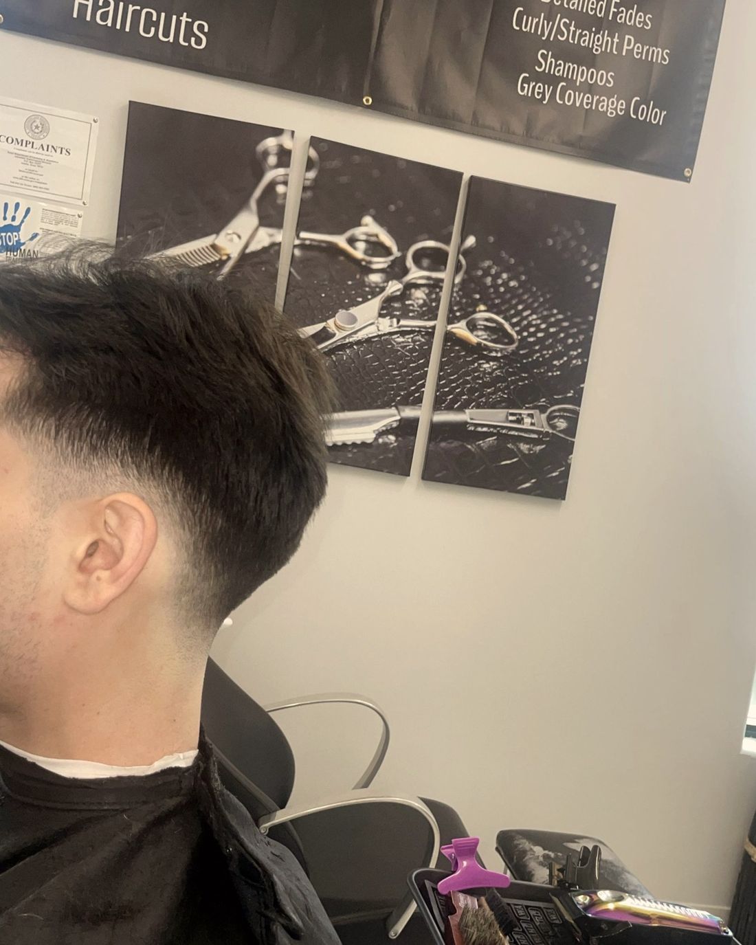 Low taper with textured top
