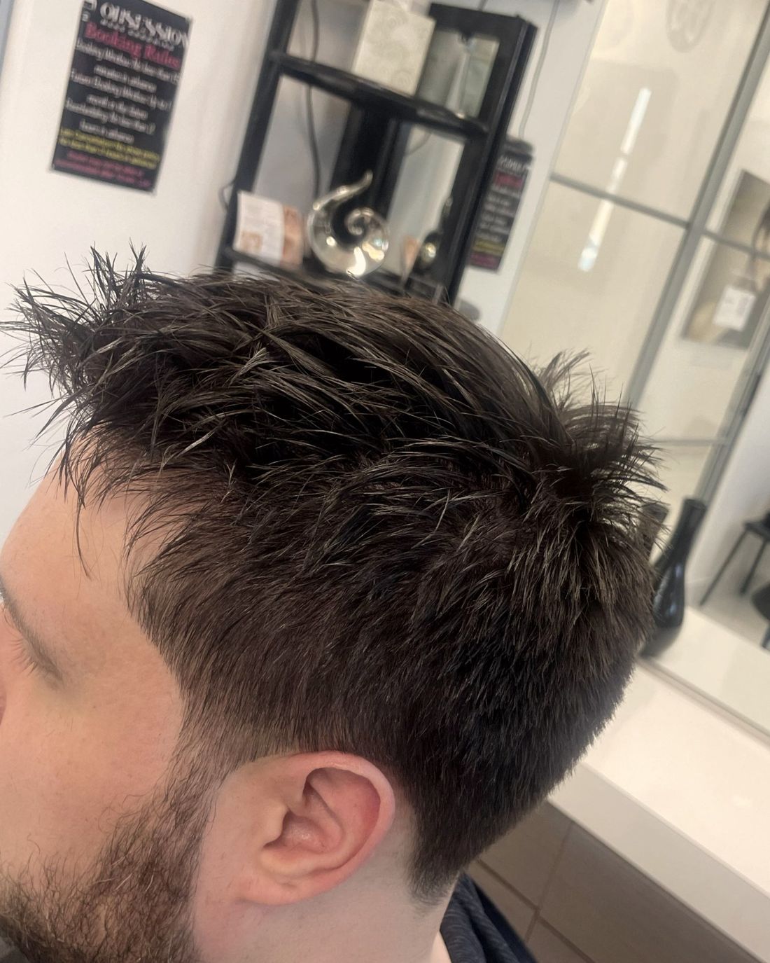 Textured scissor cut